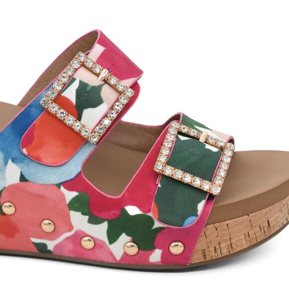 New Corkys Main Squeeze Wedge Sandals in Floral - Picture 5 of 5